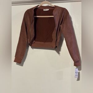 Knitworks Kids Tan Bomber Jacket